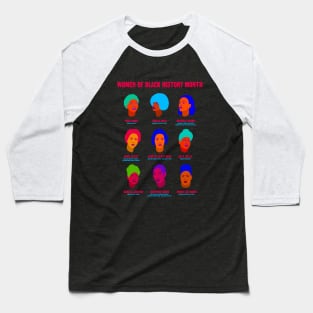 Women Of Black History Month Baseball T-Shirt